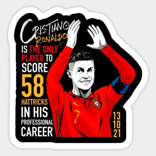 58 Hat-tricks Cristiano Ronaldo Sticker